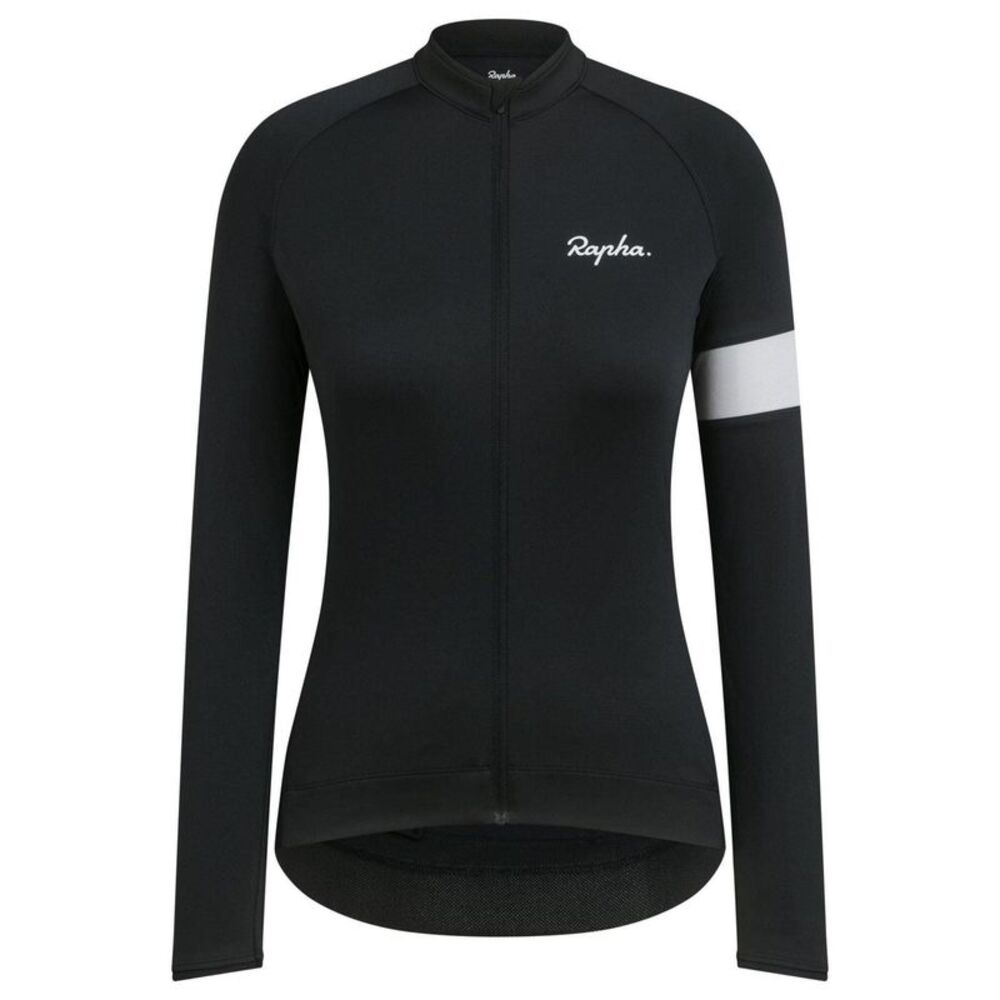 Rapha Womens/Ladies Core Long-Sleeved Cycling Jersey / Black